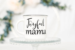 Joyful mama | White ceramic mug