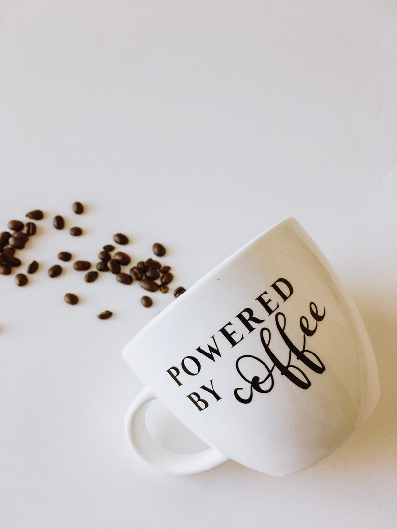 Powered by Coffee | Stoneware Coffee Mug