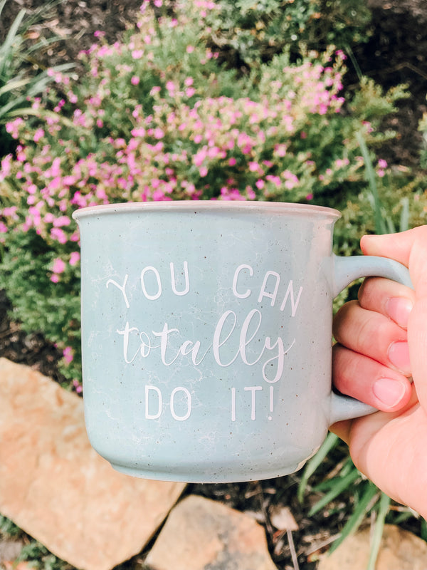 You Can Totally Do It! | Ceramic Marble Mug